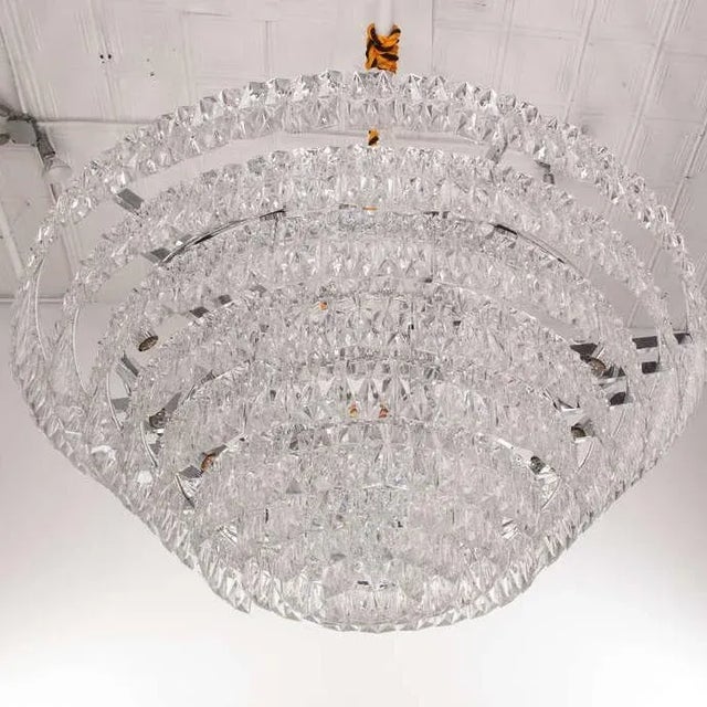 Kinkeldey Monumental 52" Kinkeldey Crystal Chandelier For Sale - Image 4 of 11