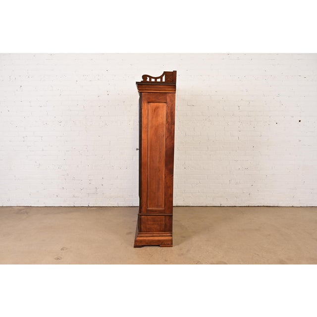 Herter Brothers Style Antique Eastlake Victorian Carved Walnut Bookcase, Circa 1880s For Sale - Image 10 of 12