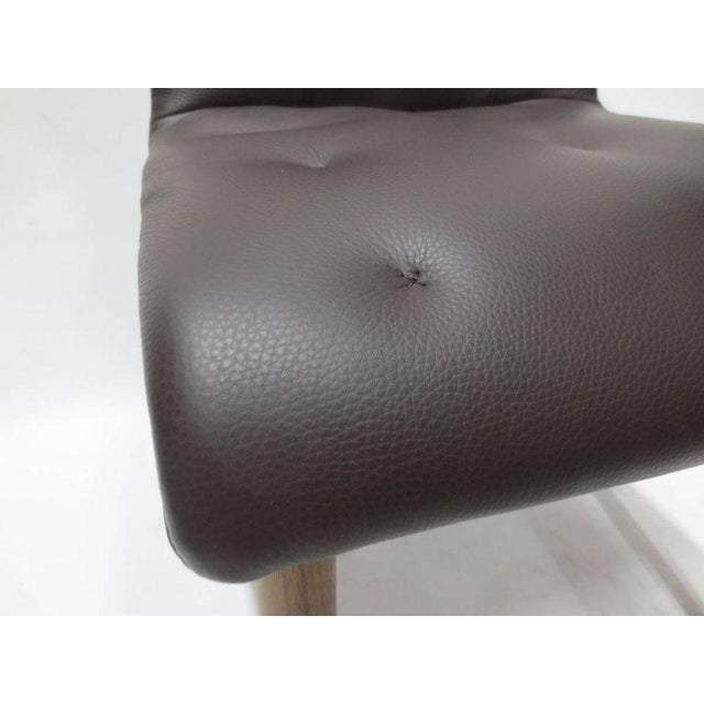 Brown Walter Knoll Liz Wood Chairs - A Pair (New) For Sale - Image 8 of 8