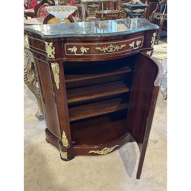 1980s 1980s French Louis XV Style Marble Cabinet For Sale - Image 5 of 5