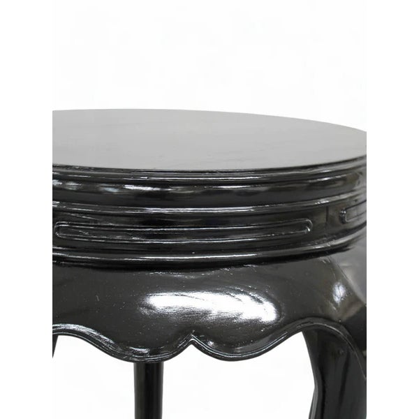 Black Candle Accent Side Table For Sale - Image 4 of 6