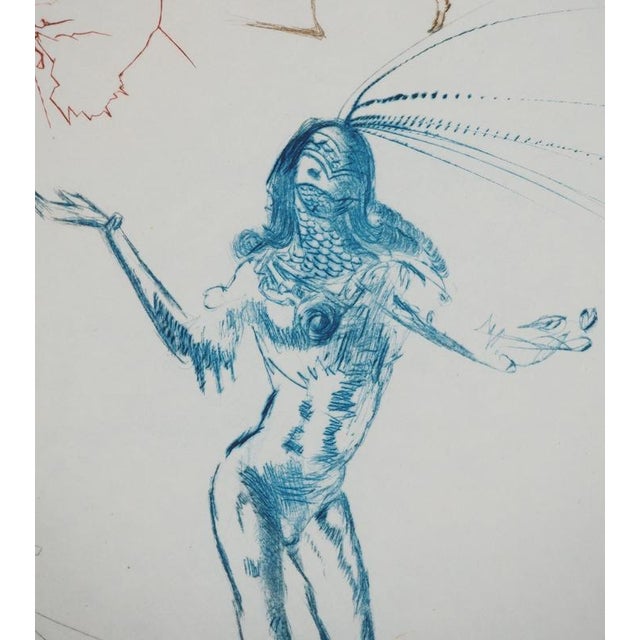 Salvador Dali, Nude, The Condemned Lovers, 1970, Engraving For Sale - Image 7 of 8