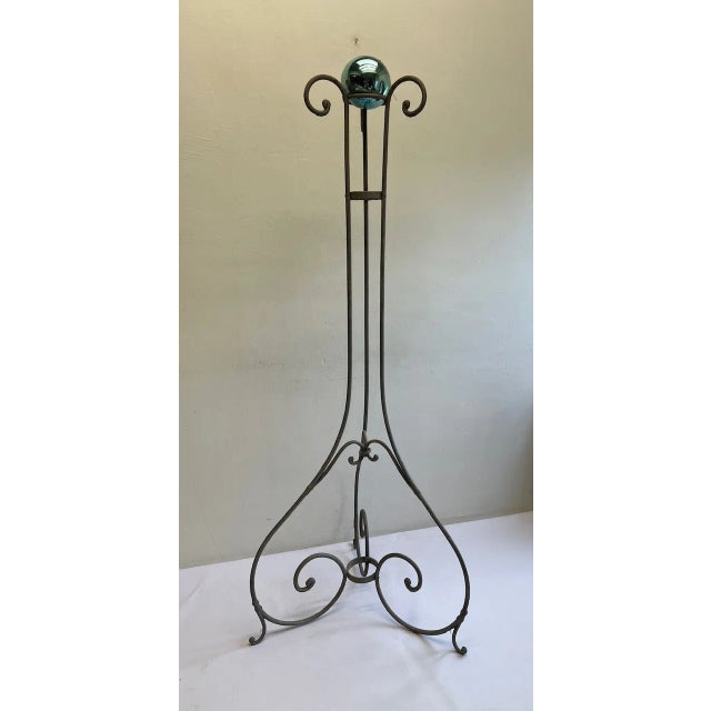 19th Century French Wrought Iron Stand for Witch Ball For Sale - Image 13 of 18