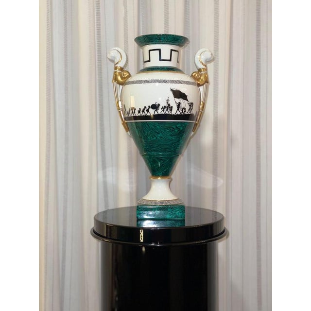 Not Yet Made - Made To Order Rl 10 Cylindrical Pedestal in Polished Aluminum by Caspal For Sale - Image 5 of 9