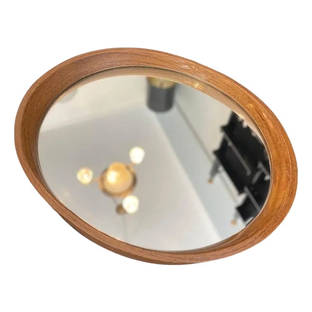 Mirror Tray with Painted Wood Rim, 1970s For Sale