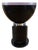 Sylvan s.f. Elba Charcoal Parchment, Brass & Resin Side Table by Sylvan Fiss For Sale