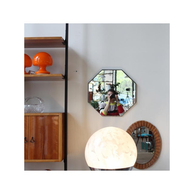 Octagonal Mirror, Denmark, 1950s For Sale - Image 9 of 10