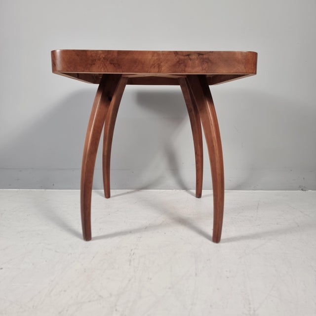 Table Spider by Jindřich Halabala for Up Zavody, 1940s, in Very Good conditions. Designed 1920 to 1949 This piece is...