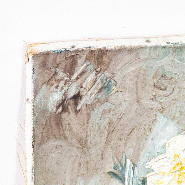 French Artist, Flowers, 1940s, Oil Painting For Sale - Image 3 of 6