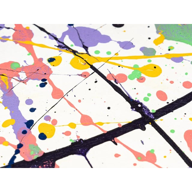 Color Blob, Acrylic on Canvas, Framed For Sale - Image 3 of 14