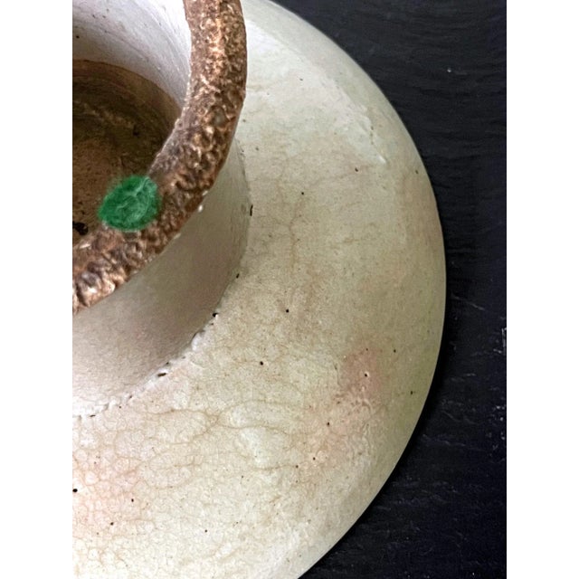 Mid 19th Century Korean White Ceramic Stem Dish Joseon Dynasty For Sale - Image 5 of 13