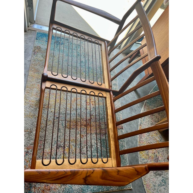 Blue Mid 20th Century Mid Century Danish Teak Loveseat by Svend Aage Eriksen for Glostrup Mobelfabrik For Sale - Image 8 of 10