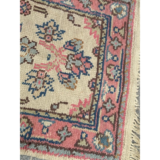 Textile Antique Moroccan Oushak Style Rug, 1920s For Sale - Image 7 of 18