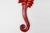 Belgian Ceramic Red Seahorse Plaque by André Bayer, 1960s For Sale - Image 6 of 11