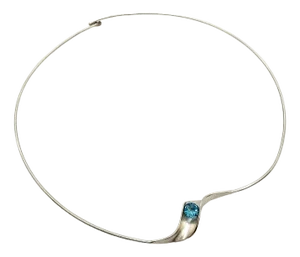 Vintage Modernist Sterling Silver Gerhard Herbst Studio Collar Neckpiece