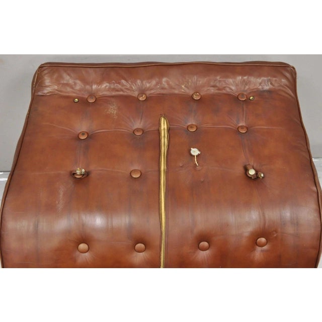 "New York" Brown Leather Lounge Chair by Katavolos Littell Kelley for Laverne For Sale - Image 11 of 12