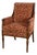 Late 19th to Early 20th Century French Louis XVI Bergere Chair Directoire Style Brunschwig & Fils Fabric For Sale