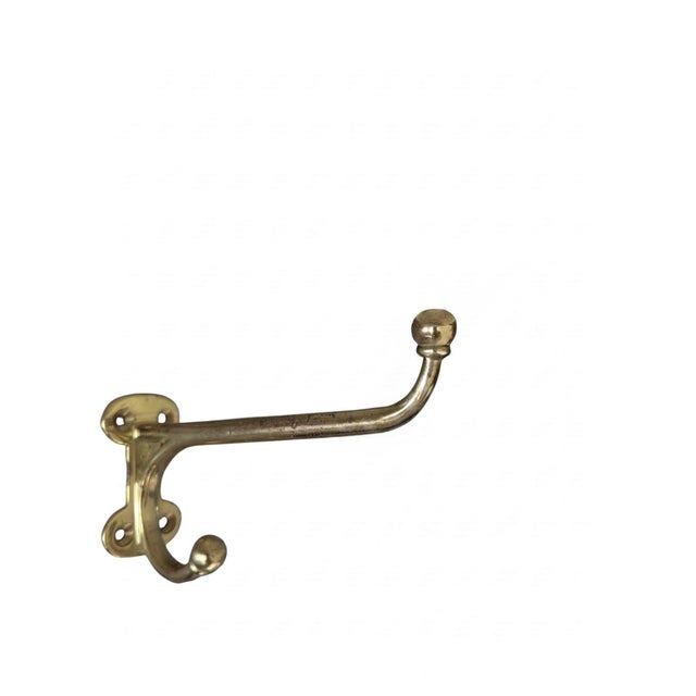Metal Large Scale Solid Brass Horse Tack Hooks- A Pair For Sale - Image 7 of 18