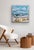 Nestled by Leigh Ann Van Fossan | Acrylic and charcoal on canvas of a rural landscape with a red barn For Sale - Image 4 of 5