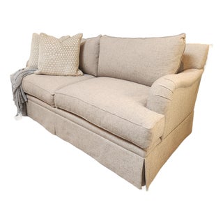 Petite English Arm Loveseat - Custom Alternatives Collection - Burton James For Sale