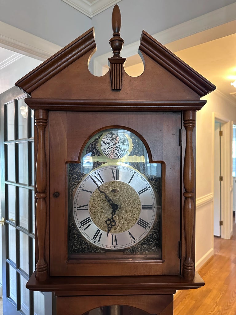 Vintage 1970s Tempus Fugit Grandfather Clock | Chairish