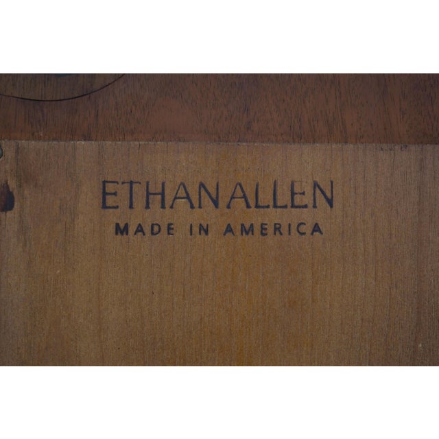 Ethan Allen 18th C Mahogany Wall Mirror For Sale - Image 12 of 13