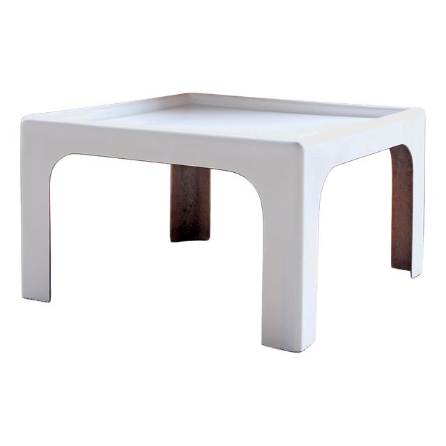 Vintage Space Age French Fiberglass Coffee Table, 1960s For Sale