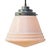 Reeded opaline glass pendant light by Philips, The Netherlands Metal top, 2 meter black wire E27/E26 This piece has an...