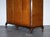 Burr Walnut Triple Wardrobe with Queen Anne Legs For Sale - Image 15 of 18