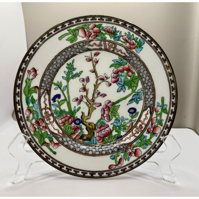 Blue Mid 20th Century English Wall Plate Design Collection - Set of 9 Curated Plates For Sale - Image 8 of 16
