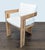 Restoration Hardware Restoration Hardware Matira Teak Armchair With White Cushions For Sale - Image 4 of 11