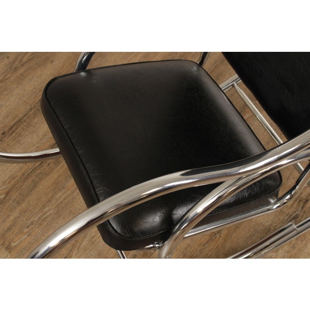 1970s Milo Baughman Mid-Century Modern Chrome Frame Rocker For Sale - Image 9 of 12