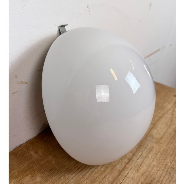 Vintage Wall Light in Milk Glass, 1960s For Sale - Image 6 of 11