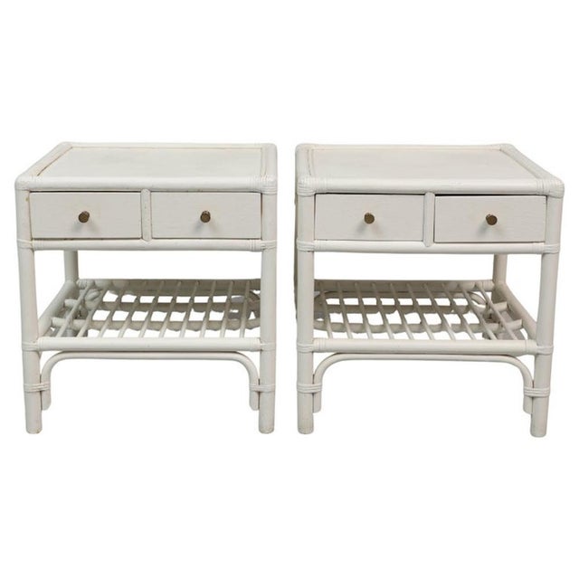 Wood Bedside Tables by Dux, Bois & Bambou, Sweden, 1960s, Set of 2 For Sale - Image 7 of 7