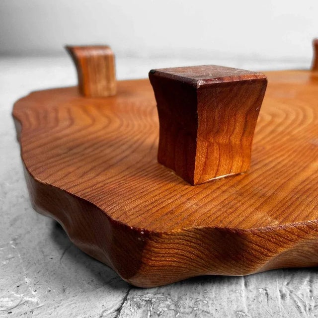 Wood Shōwa Era Low Yakusugi Display Table in Wood, Japan, 1940s For Sale - Image 7 of 10