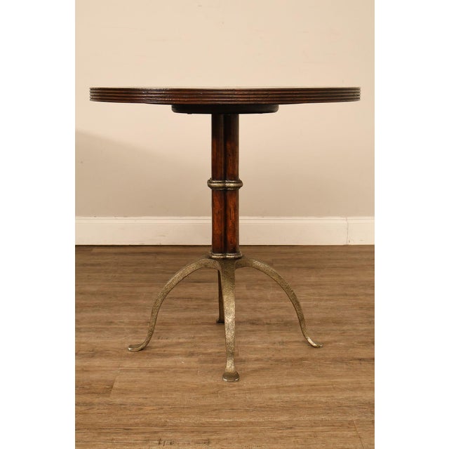 Theodore Alexander 'L'Usine' Round Bistro Accent Table For Sale - Image 16 of 18
