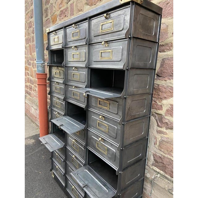 French Industrial Drawer Cabinet from Strafor, 1920s For Sale - Image 12 of 13