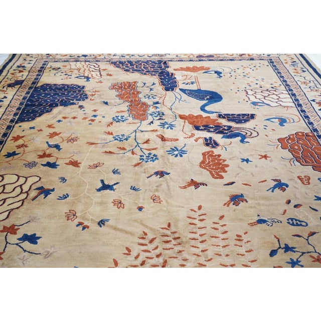 Antique Peking Rug 9'2'' x 11'5'' For Sale - Image 11 of 12