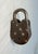 Antique Working Handmade Miniature Riveted Steel Brass Skeleton Key Pad Lock For Sale - Image 9 of 10