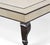Garrison Rousseau Furniture Shagreen Modern Designer Coffee Table With Bronze Legs.