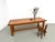 Brown Large Modern Farmhouse Table in Beech, 1970 For Sale - Image 8 of 18