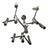 Silver Gaetano Sciolari Chrome Tubular Chandelier. Italy, 1970's. For Sale - Image 8 of 8