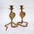 Engraved Brass Cobra Candlesticks, 1960s, Set of 2 For Sale - Image 16 of 17