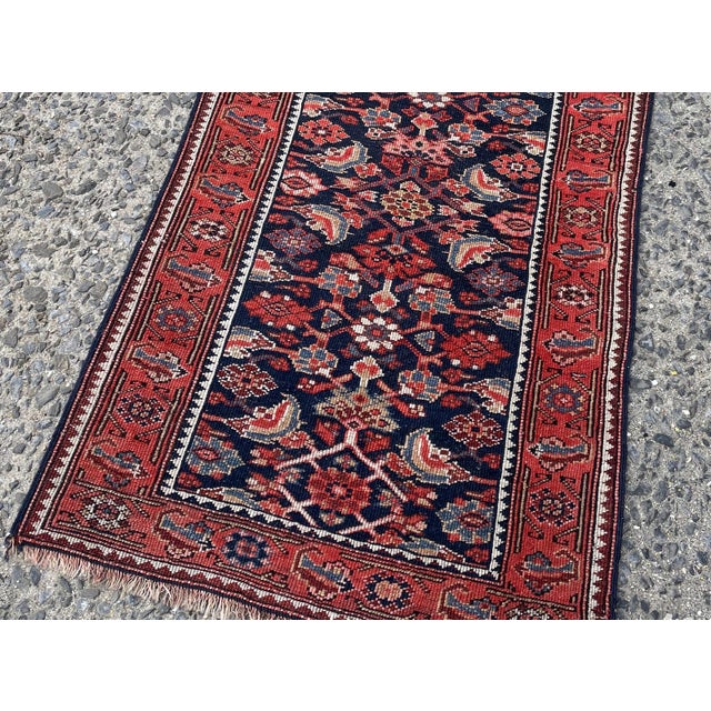 Extra-Long Antique Persian Kurdish Runner 2.10' X 15.10' (86cm X 483cm) 1900s For Sale - Image 9 of 9