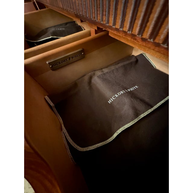 Brown Late 20th Century Hickory White Hampton Collection China Cabinet For Sale - Image 8 of 14