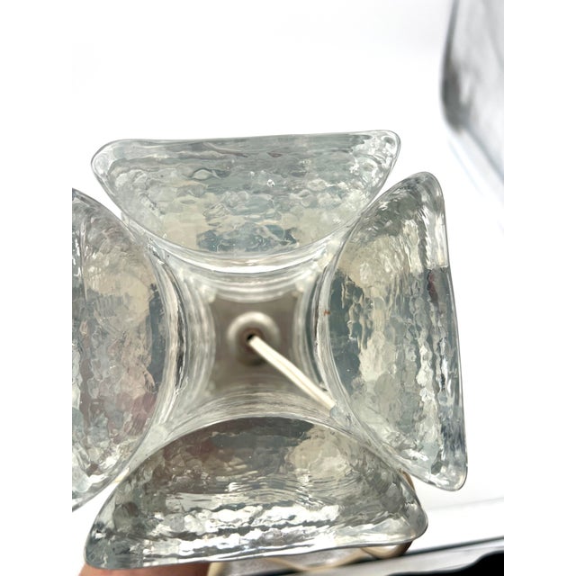 Mid-Century Glass Table Lamp, Italy, 1970s For Sale - Image 6 of 8