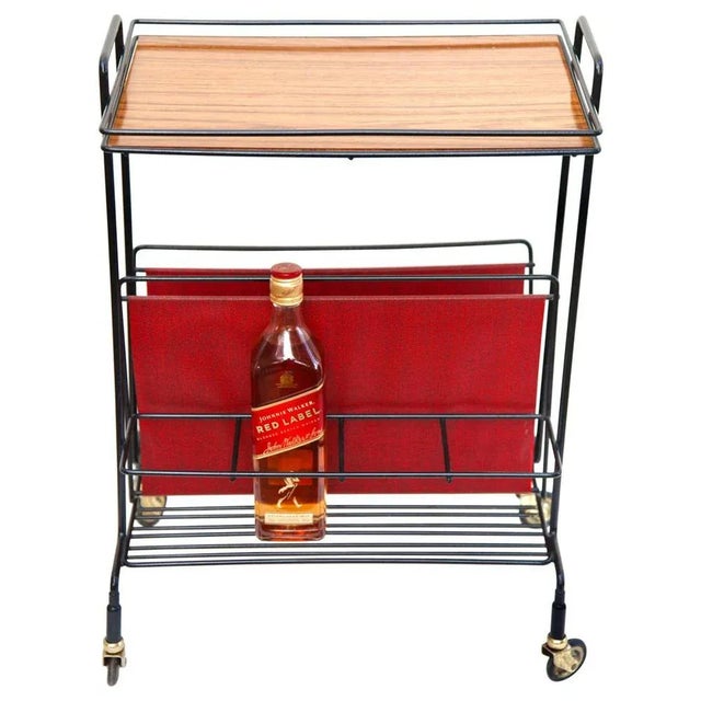 Bar Cart by Paul Nagel for JIE Gantofta, Germany,1960s For Sale - Image 9 of 9