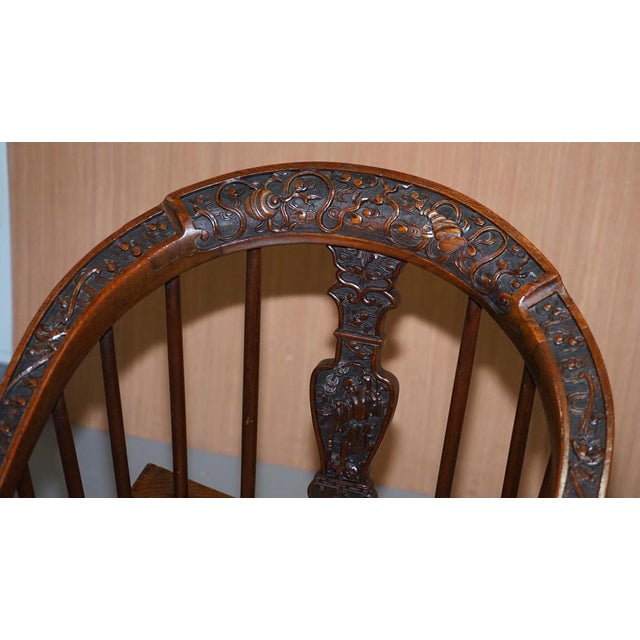 Set of Anglo Chinese Hand Carved Savonarola Armchairs, 1900s For Sale - Image 5 of 18
