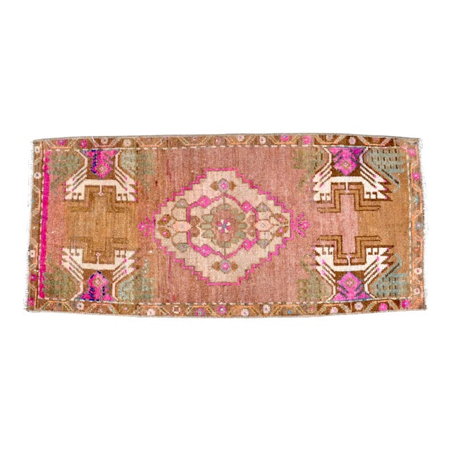 Vintage Mid Century Turkish Rug For Sale