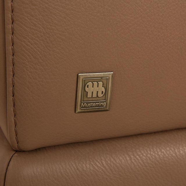 Brown Taupe Leather Three-Seater & Two-Seater Sofa with Manual Function from Willi Schillig, Set of 2 For Sale - Image 12 of 18